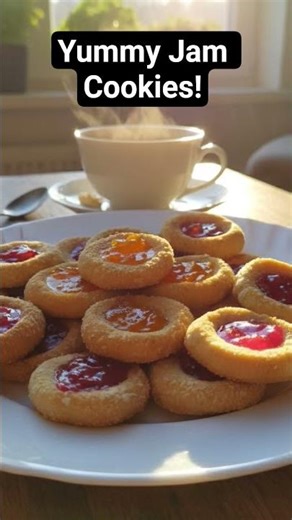 Irresistible Jam Cookies!#recipe