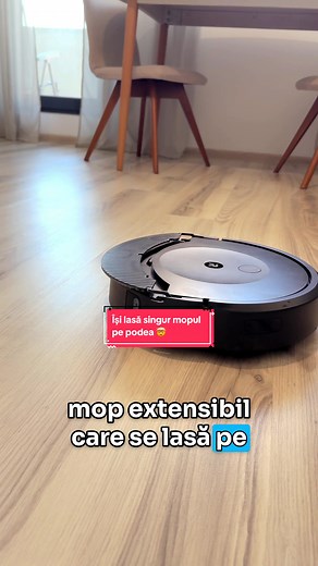 Aspiratorul robot care își lasă singur mopul pe podea și îl spală automat