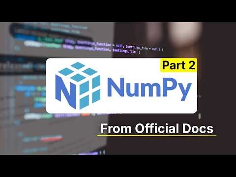 Numpy video part 2 for begginers #python 