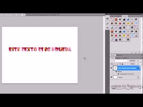 Photoshop CS5 - Poner fondo a un texto.