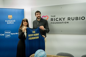 The Ricky Rubio Foundation y la Fundación Barça, unidos para mejorar el bienestar de niños y personas jóvenes con cáncer