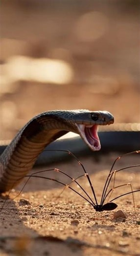 Epic Predator Showdown: Snake vs Spider
