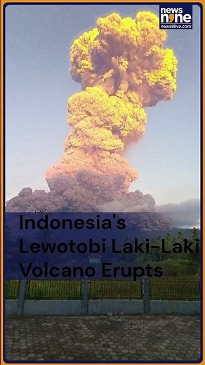 Indonesia's Lewotobi Laki-Laki Volcano Erupts, Spews 11km High Ash Plume | News9