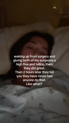 Unique Reaction After Surgery: A High Five to Surgeons