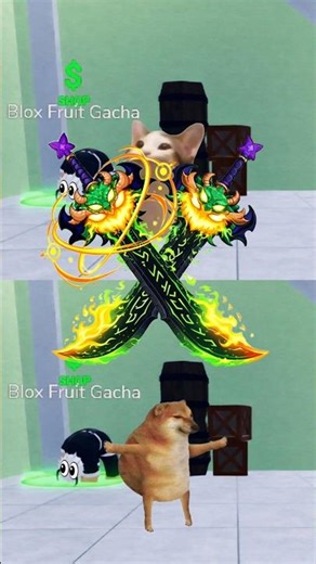 Dark Blade Eats the Dragon Devil Fruit #roblox #bloxfruits #funny #meme