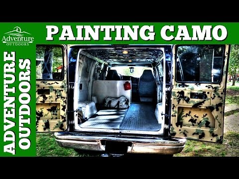 DIY Camouflage Painting with Camo Paint Stencils