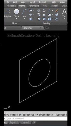How to Draw Isometric Circle in AutoCAD