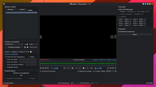 Shutter Encoder 19.3: Neue Version mit verbesssertem FLAC-Support und AV1-Verbesserungen