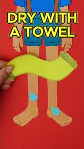 🦵Learn How to Keep Your Legs Clean! Fun Hygiene Tips for Kids! #shorts