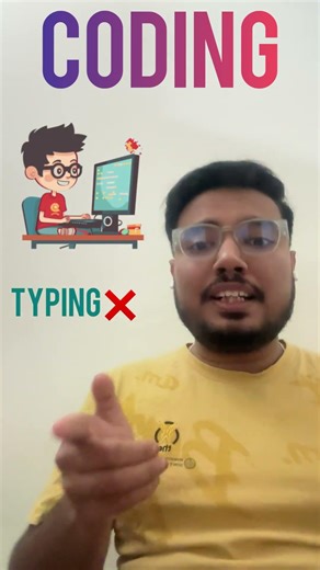 Coding is NOT Typing ❌ | Learn Real Programming