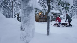 31K views · 1.7K reactions | This is the arctic wilderness in Finnish Lapland, 250km north of the arctic circle. Your very own log chalet in the middle of the pristine nature. Relax in your private sauna, and enjoy the peace and quiet below the arctic sky – and you're still just a short walk away from all the activities, experiences and our wonderful restaurants. This is what bucket lists are made of! | Kakslauttanen Arctic Resort | Facebook