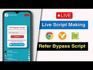 How to make Refer Bypass Script|| Live Scripting tutorial || ScripterJee