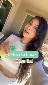 2.9K views · 50 reactions | Here’s how I break an 18 hour fast  . We ALL naturally fast while we’re sleeping- to avoid immediately spiking your blood sugar levels skip breakfast and or have a savory meal before the sugary foods + drinks . #intermittentfasting #fasting #cravings #186 #fastingforhealth #fastingforweightloss #burnfat #breakfast | Christina Hedges | Facebook