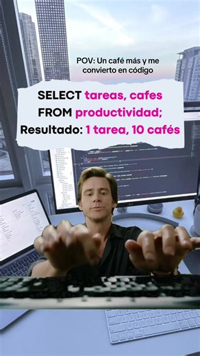 POV: Un café más y me convierto en código #mysql #sql #programacion #humor #sqlninjapro