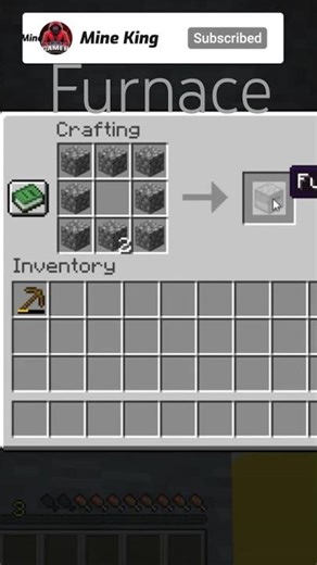 How To Make Furnace in Minecraft 🔥 Easy Craft #minecraft #gaming #shorts #furnace #trending