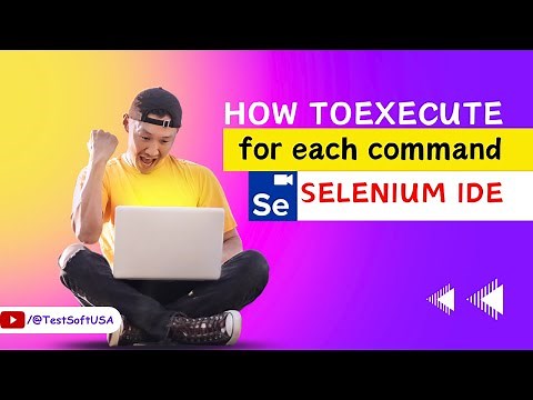 How to execute for each command in Selenium IDE?