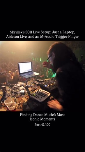 Electronic Dance Music on Instagram: "Back in 2011, Skrillex proved you don’t need a massive rig, just a laptop, Ableton Live, and an M-Audio Trigger Finger to light up a crowd."