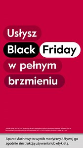 🖤 Black Friday w Amplifon! 🖤 Słysz lepiej i zapłać mniej – tylko teraz aż -60% na drugi aparat słuchowy!*🔥 Umów się na bezpłatną wizytę w listopadzie i skorzystaj z promocji! ⤵️ 💻 https://www.amplifon.com/pl/umow-wizyte 📞 Bezpłatna infolinia: 800 888 899 *Regulamin promocji dostępny na stronie amplifon.com.pl. Promocja dotyczy wybranych modeli aparatów. Skorzystanie z promocji wyklucza dofinansowanie NFZ i PEFRON | Amplifon Aparaty Słuchowe