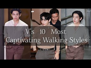 "V's 10 Most Captivating Walking Styles | Taehyung's Best Moments | BTS V"