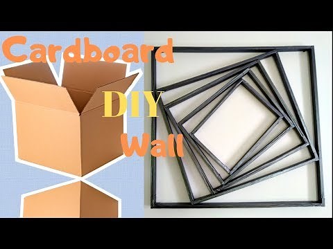 DIY Cardboard Wall art hanging | Make Simple wall decor at home