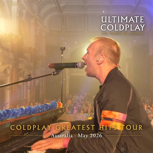 🎶 Experience the magic of Coldplay like never before! Direct from the UK, ULTIMATE COLDPLAY — the world’s most acclaimed Coldplay tribute — is bringing their spectacular live show to Australia for the very first time! ✨ Featuring a true Chris Martin look-alike and all the anthems you love: Yellow, Fix You, Viva La Vida, Paradise, A Sky Full of Stars, The Scientist more. 📍 Australian Tour – May 2026 May 7 – Perth – Rosemount Hotel May 8 – Fremantle – Freo.Social May 9 – Adelaide – The Gov May 1