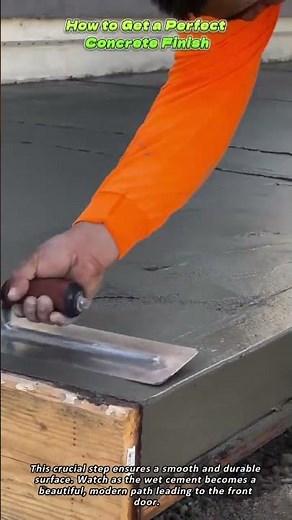 How to Get a Perfect Concrete Finish