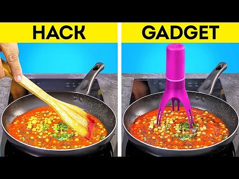 KITCHEN GADGETS VS HACKS || USEFUL TOOLS TO MAKE COOKING EASIER