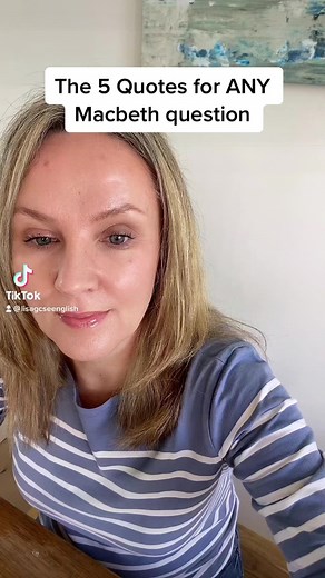 5 quotes that you can analyse in any Macbeth essay. #gcseenglishliterature #grade9english #macbeth #macbethanalysis #macbethquotes #macbethrevision #englishteacher #year11 #passgcseenglish