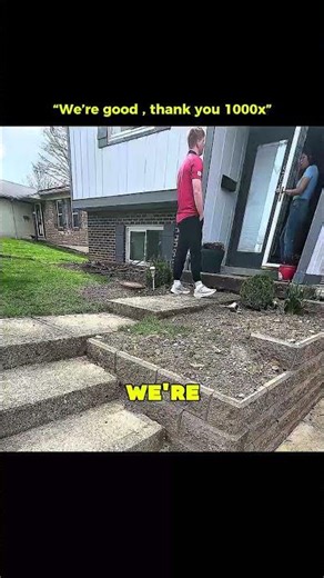 “We’re good , thank you “ 😅- Follow @imjacobcole on Insta in bio 🔗 #doortodoor #sales