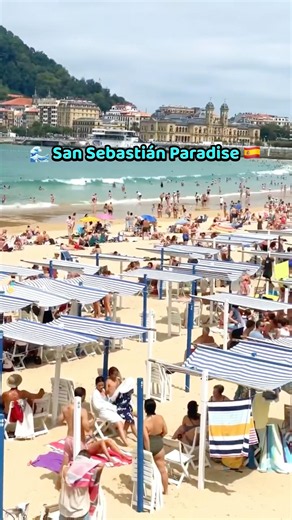 🌊 La Concha Beach, San Sebastián 🇪🇸✨ #Short