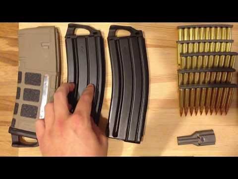 How To Use .223/5.56 Stripper Clips (skip to 6:00 for demonstration)