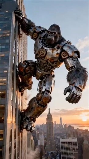 Gorilla Jumps From Building and Turns Into a Jet #shortfeed