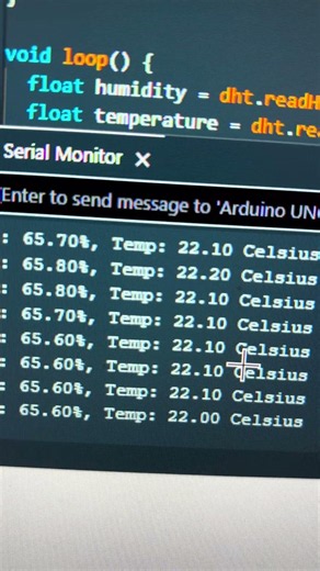 Reading Humidity and Temperature with an Arduino Uno A3 board and DHT22 Sensor