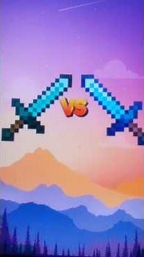 Diamond sword Vs all pickaxe #minecraft