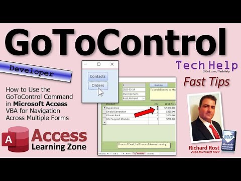 How to Use the GoToControl Command in Microsoft Access VBA for Navigation Across Multiple Forms