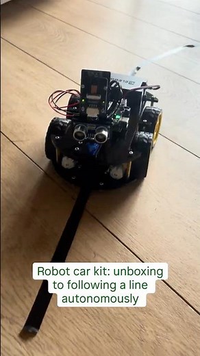 I bult this car to follow a line by itself! Smart robot car kit for under $80