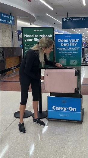 Does the Away Bigger Carry-On fit for Frontier Airlines? #awaybiggercarryon #frontierairlines #away