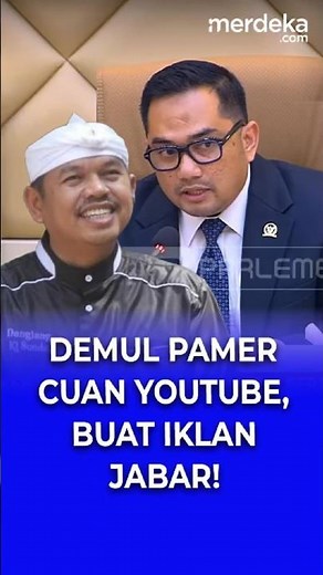 Depan DPR, Demul Pamer Cuan YouTube: Buat Belanja Iklan Jabar