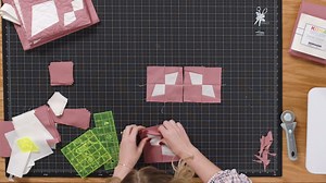 5.8K views · 173 reactions | Follow along with Misty as she shows you how to adorn your home with the perfect accent piece: the Mini Periwinkle Square Pillow! Learn how something as simple as a pillow can beautify any couch, bed, or chair. Watch the tutorial and shop supplies: https://bit.ly/ahwm_miniperiwinkle_fb | Quilting Deals - Missouri Star Quilt Co | Facebook