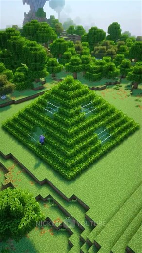 Minecraft Leafy Pyramid House 🏠 #minecraft