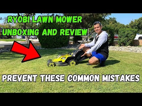 Ryobi 13" Cordless Push Lawn Mower Review | Unboxing/Setup/Overview/Test/Review BEST RYOBI LAWNMOWER