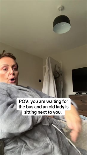 Encounter at the Bus Stop with an Old Lady