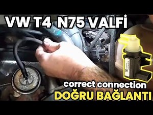 Transporter T4 2.5 TDI N75 Valve Connection (Correct Connection Type) and N18 Valve