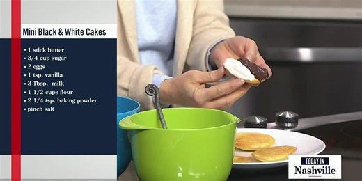 Mini Black & White Cakes