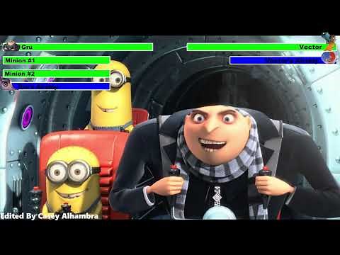Despicable Me (2010) Airship Battle with healthbars
