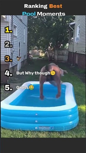Ranking Best pool Moments #shorts