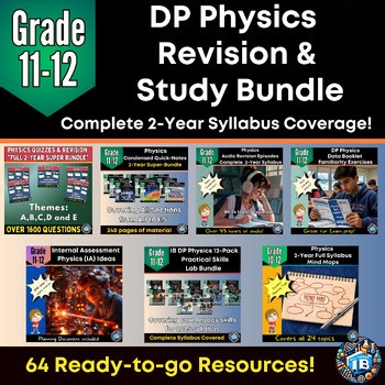 IB DP Physics SL/HL | Full Syllabus Revision | Mega-Bundle for 2025-2027