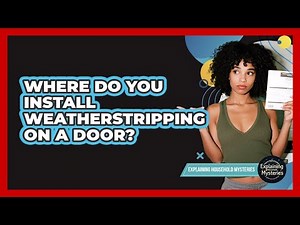 Where Do You Install Weatherstripping On A Door?