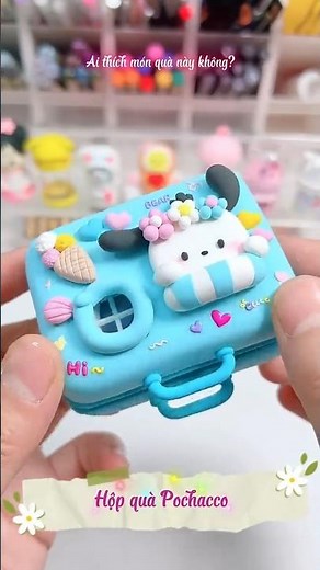 DIY ASRM Hộp quà Pochacco mini #tiemdochoi #paperdoll #dochoigiay #diy #asrm #squishy