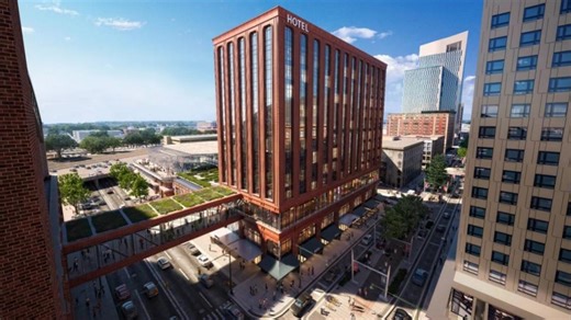 Commission approves destruction of former CSX building to construct 13-story hotel, music venue in downtown Indianapolis
